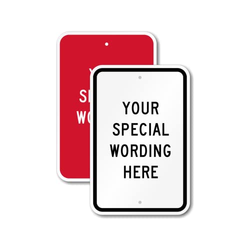 SmartSign "Add Your Own Wording" Custom Vertical Sign