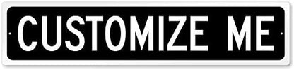 SmartSign Personalize Your Own Black Street Sign