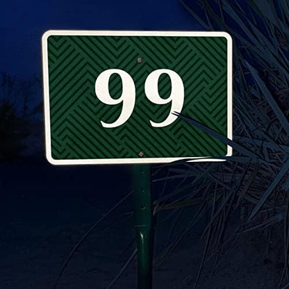 SmartSign Custom House Address Yard Sign with 18 inch Stake (Seamless Crossing Background),