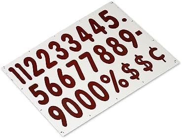 SmartSign Deluxe Letter & Number Kit for White Message Boards | 4" Character Height