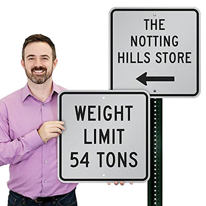 SmartSign "Customizable Square Black Sign Template