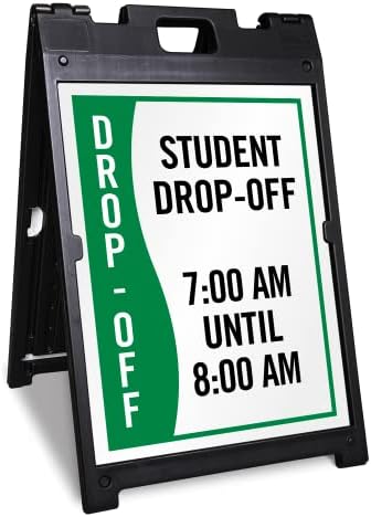 SmartSign  BabyBoss Custom Student Drop-Off Sidewalk Sign Kit