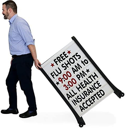 SmartSign Standard A-Frame Sidewalk Sign and Letter Kit