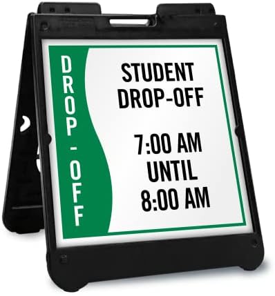 SmartSign  JuniorBoss Custom Student Drop-Off Sidewalk Sign Kit