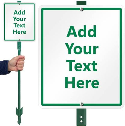 SmartSign Custom Yard Sign with 3 foot Stake