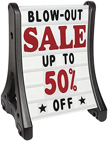 SmartSign Deluxe Quick-Load A-Frame Sidewalk Sign and Letter Kit