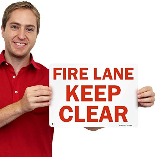 SmartSign-S-1644-AL-14 "Fire Lane - Keep Clear" Sign