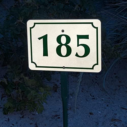 SmartSign  Custom Address Yard Sign with 18 inch Stake  (Scallop Design)