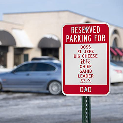 SmartSign Custom "Reserved Parking for" Funny/Novelty Sign - Add Name