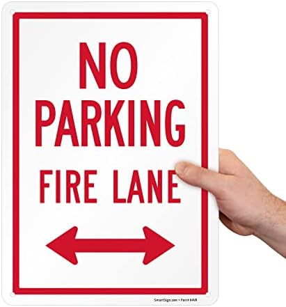 SmartSign  “No Parking - Fire Lane” Metal Sign