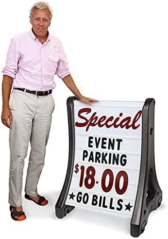 SmartSign Deluxe Quick-Load A-Frame Sidewalk Sign and Letter Kit
