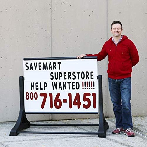 SmartSign Deluxe Swinger Changing Message Sidewalk Sign and Letter Kit