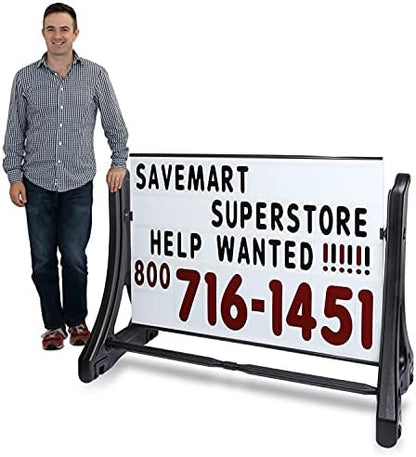 SmartSign Deluxe Swinger Changing Message Sidewalk Sign and Letter Kit