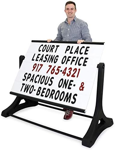 SmartSign Sidewalk Sign, Standard Swinger Changing Message Sidewalk Sign and Letter Kit