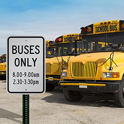 SmartSign Custom "Buses Only Parking" Sign - Add Timings
