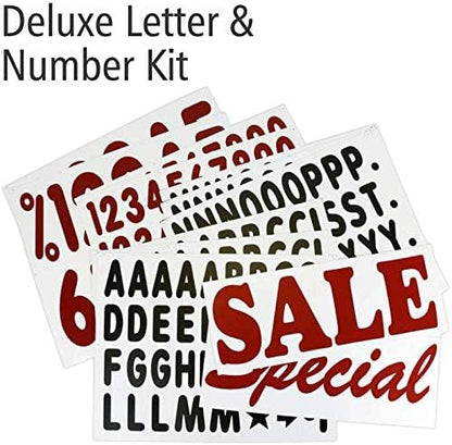 SmartSign Deluxe Letter & Number Kit for White Message Boards | 4" Character Height
