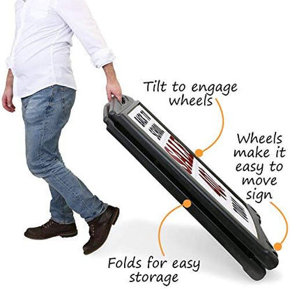 SmartSign BigBoss Pro Changeable Message Board (White) with 4 Inch and 9 Inch Letters and Numbers Kit