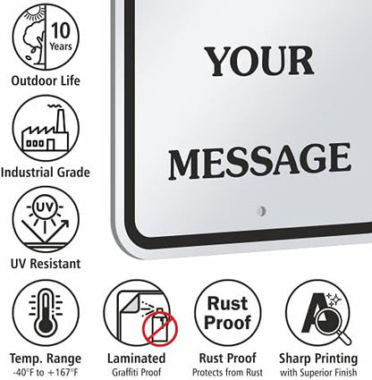 "Add Your Own Message" Customizable Sign