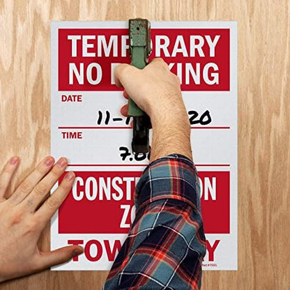 Smartsign “Temporary No Parking - Construction Zone, Tow-Away” Write-On Sign