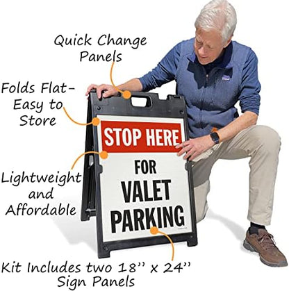 SmartSign  “Stop Here For Valet Parking”