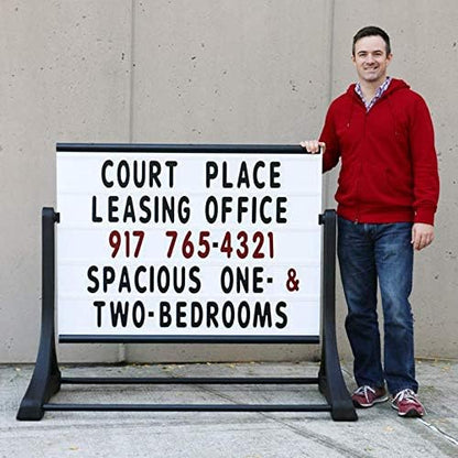 SmartSign Sidewalk Sign, Standard Swinger Changing Message Sidewalk Sign and Letter Kit