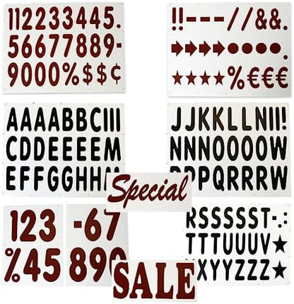 SmartSign Deluxe Letter & Number Kit for White Message Boards | 4" Character Height