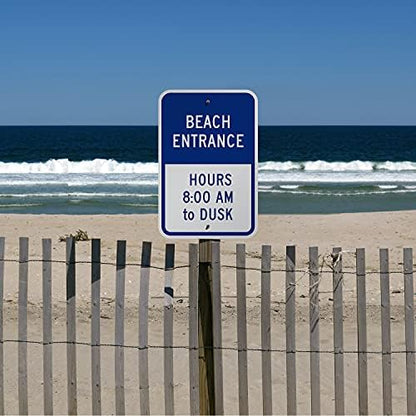 SmartSign "Customizable Vertical Blue Sign Template