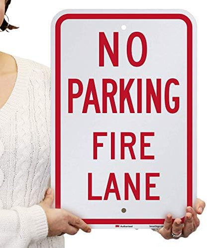 SmartSign No Parking - Fire Lane Sign