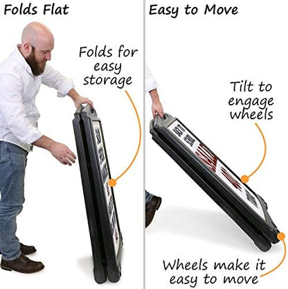 SmartSign BigBoss Pro Changeable Message Board (White) with 4 Inch Letters and Numbers Kit