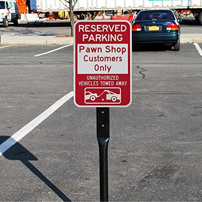 SmartSign "Reserved Parking - Add Own Text, Unauthorized Vehicles Towed" Custom Sign