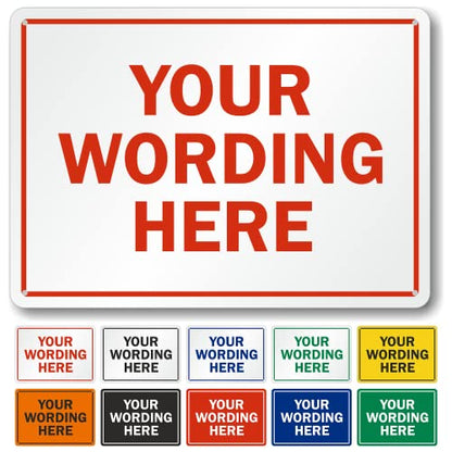 SmartSign Custom Metal Sign  Personalized Custom Sign for Outside, Delivery, Office, Wedding, Name, Business, AirBnB, Bar