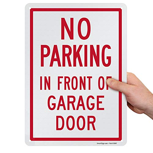 SmartSign “No Parking in Front of Garage Door” Sign