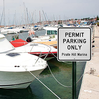 SmartSign "Customizable Square Black Sign Template