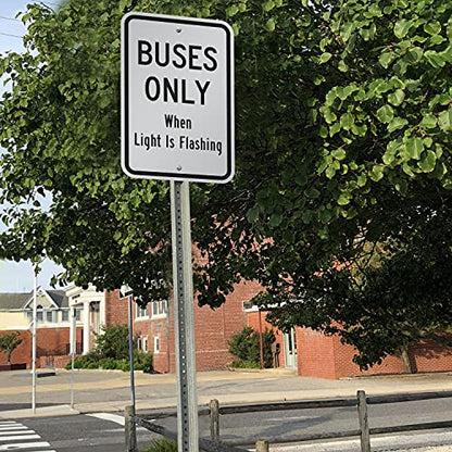SmartSign Custom "Buses Only Parking" Sign - Add Timings