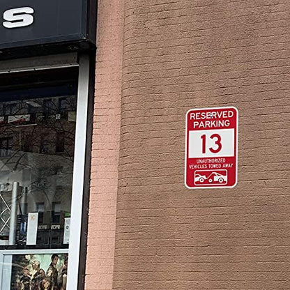 SmartSign "Reserved Parking - Add Own Text, Unauthorized Vehicles Towed" Custom Sign