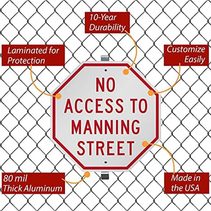 SmartSign “Customizable Octagon Red Sign Template”