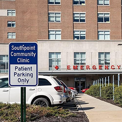 SmartSign "Customizable Vertical Blue Sign Template