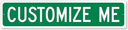 SignoGrafx Customise Your Own Green Street Sign I 18" x 4"
