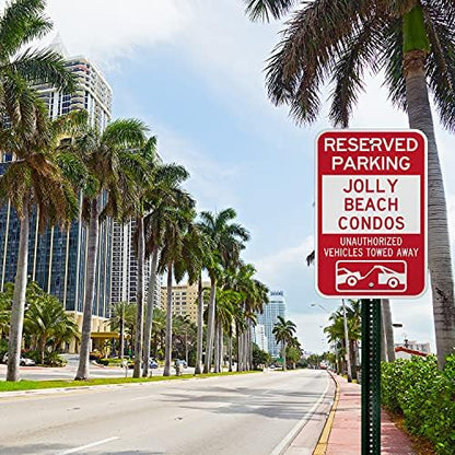 SmartSign "Reserved Parking - Add Own Text, Unauthorized Vehicles Towed" Custom Sign