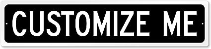 SignoGrafx Customise Your Own Green Street Sign I 18" x 4"