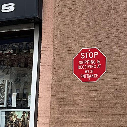 SmartSign “Customizable Octagon Red Sign Template”