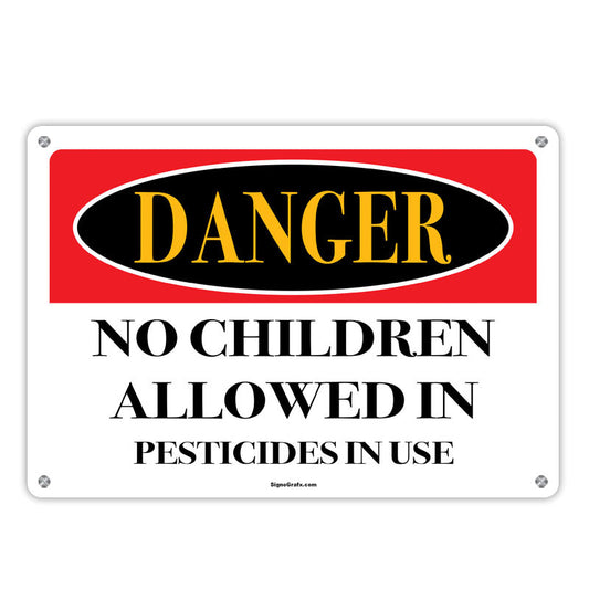 Danger! No Children Allowed In Pesticide In Use