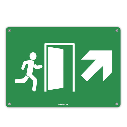 Emergency Exit Arrow  Sign