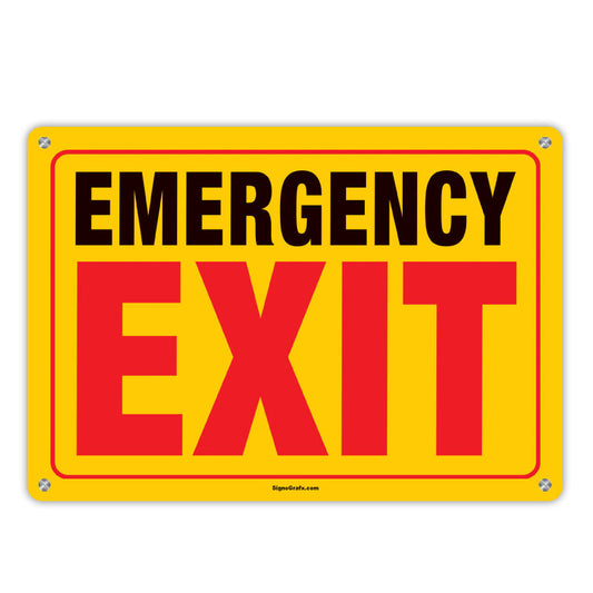 Emergency Exit  Sign