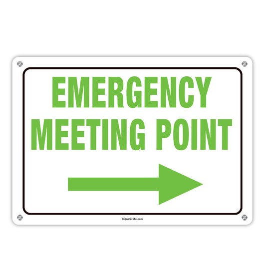Emergency Meeting Point Sign