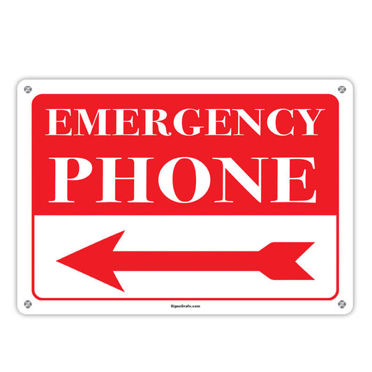 Emergency Phone Sign