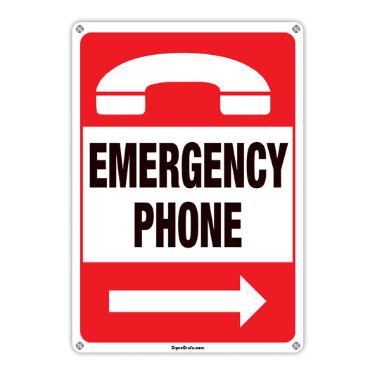 Emergency Phone Sign