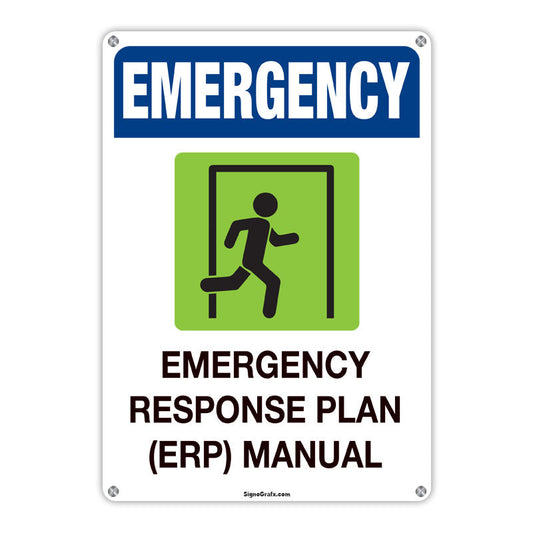 Emergency Response Plan (Erp) Manual Sign