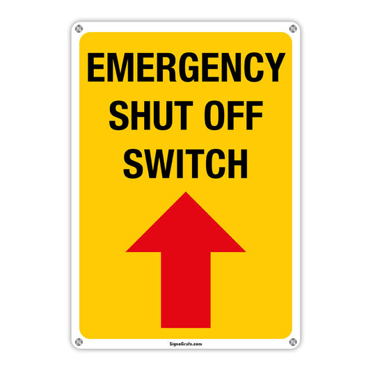 Emergency Shut Off Switch Sign