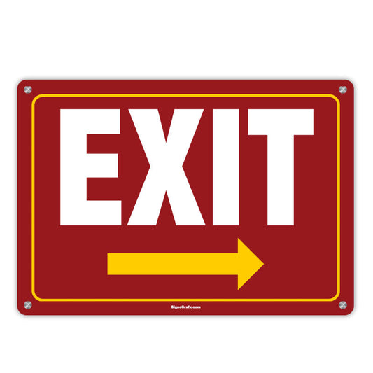 Exit Sign (Right Arrow)